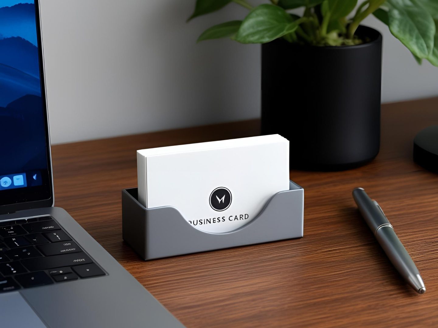Simple & Stylish Business Card Holder, Card Stand — vue 1