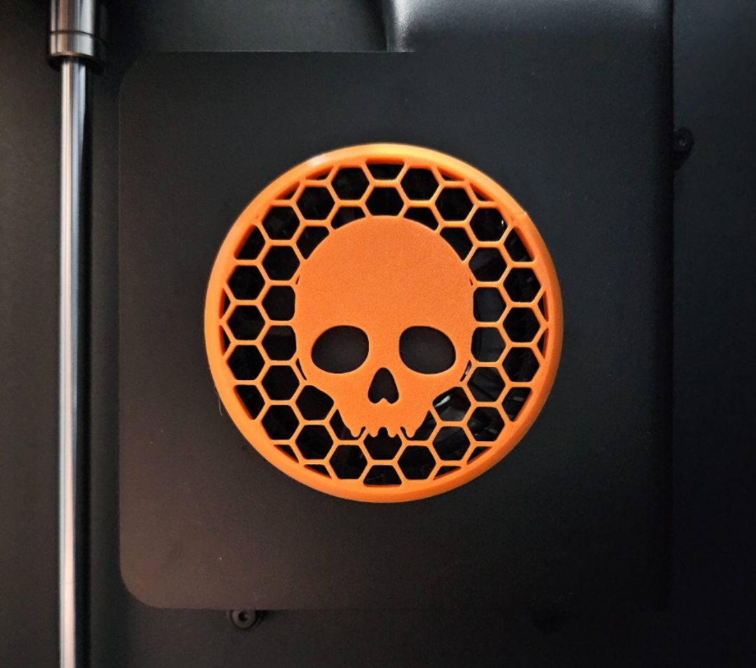 Skull aux fan cover for X1C - P1S — vue 1