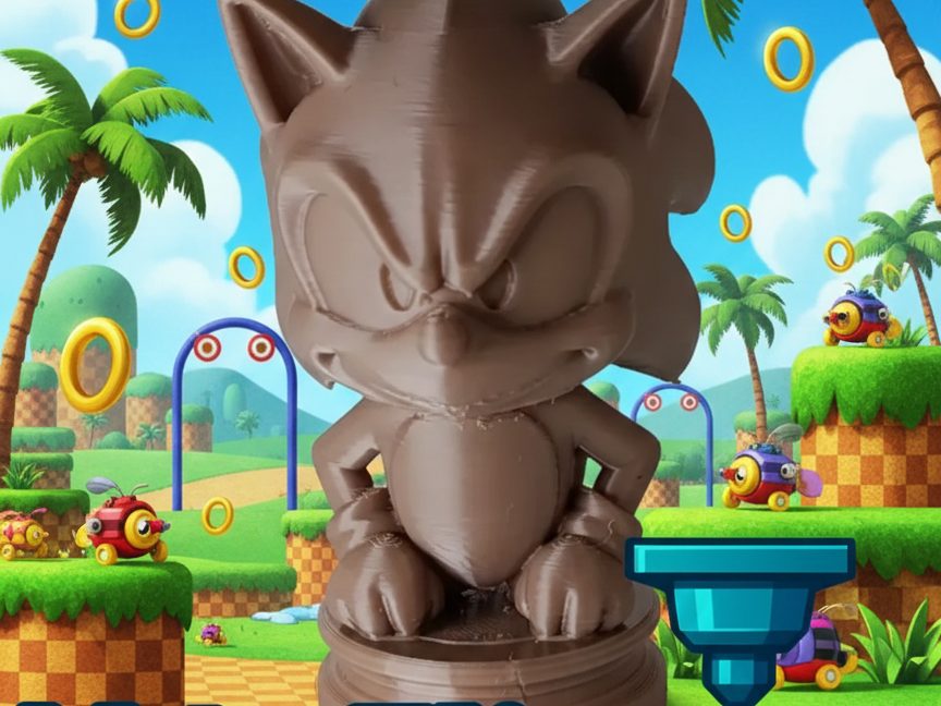 Sonic, la vitesse incarnée - Figurine 3D stylisée — vue 1