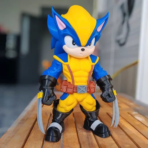 SONIVERINE – SONIC × WOLVERINE Fan art — vue 1