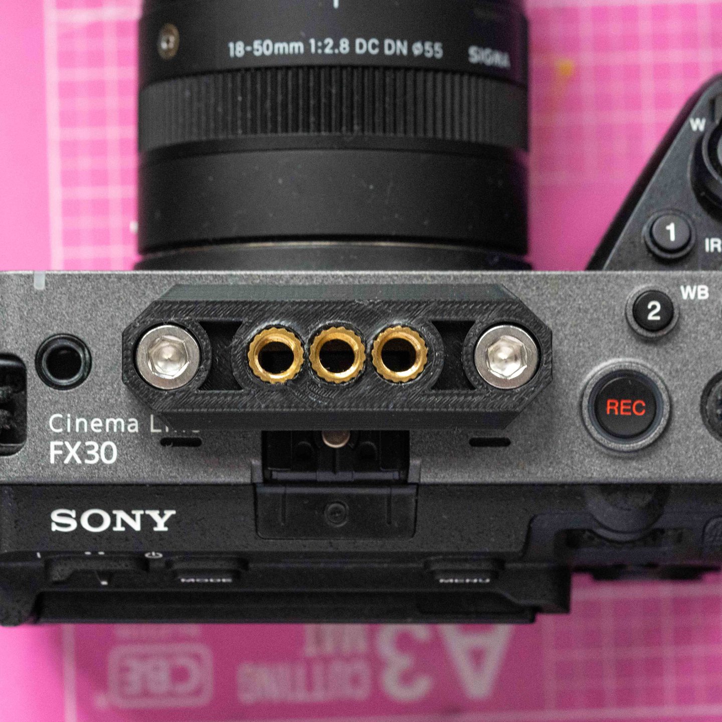 Sony FX30 Nato Rails V2 — vue 1
