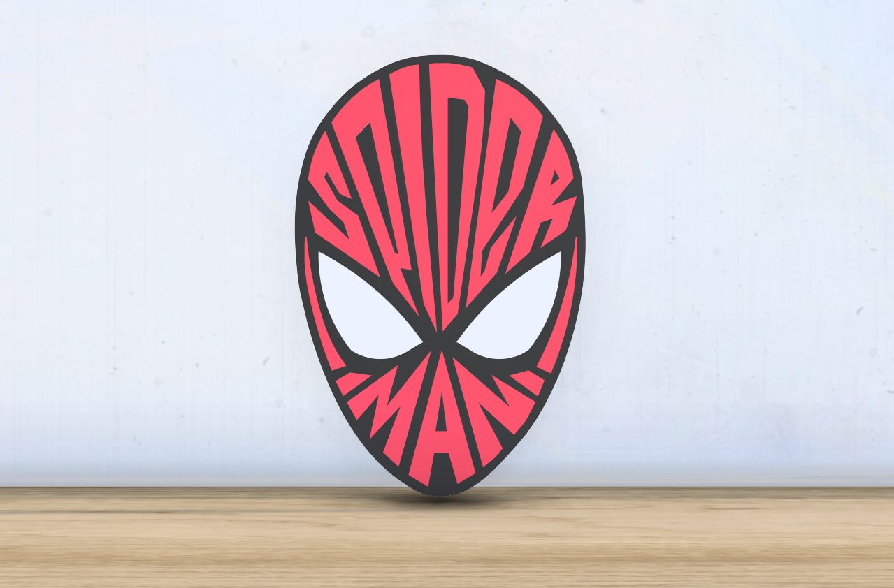 Spider-man - Layered - Word Wall Art — vue 1