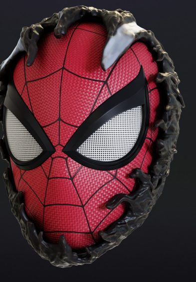 Spiderman becoming venom mask–( Personal Use Recommended) — vue 1
