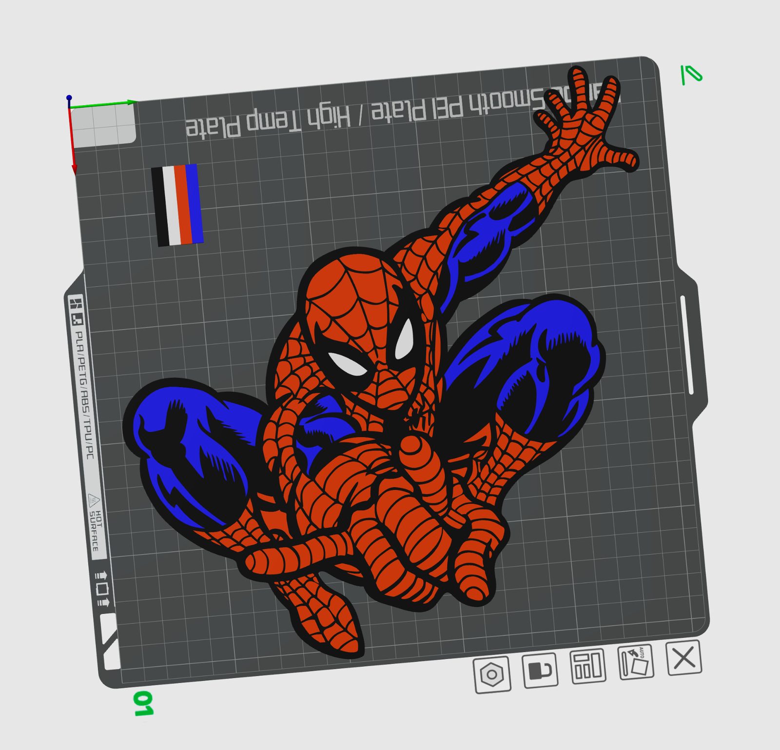 Spiderman logo sign — vue 1
