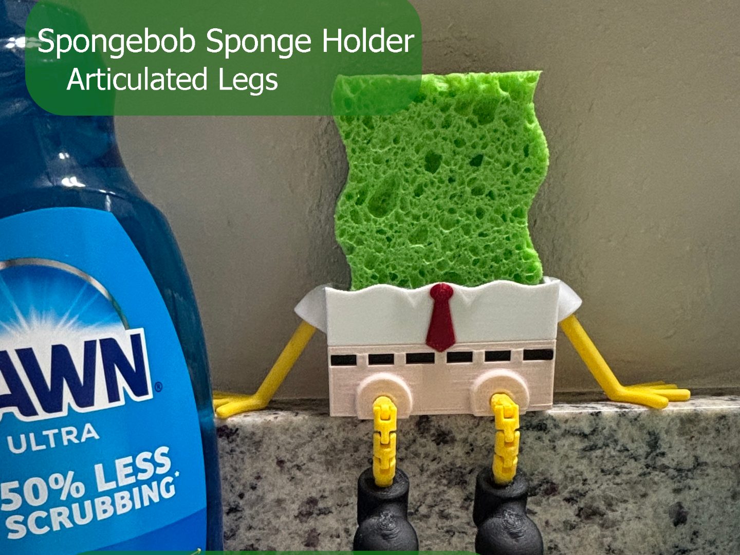 Sponge Bob Sponge Holder Articulated Legs — vue 1