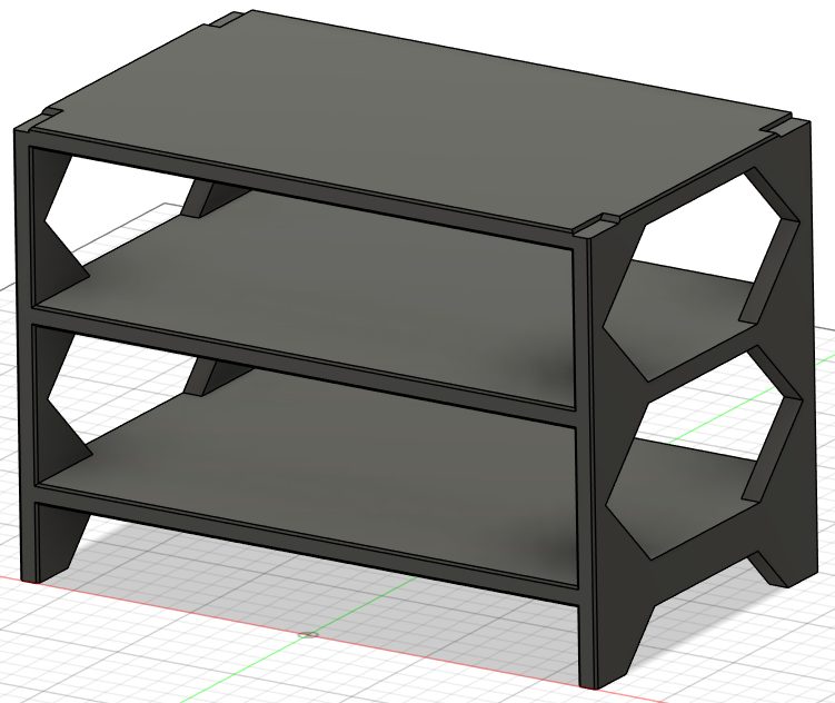 Stackable desk shelf — vue 1