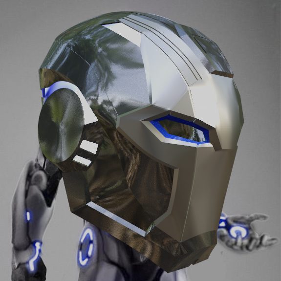 Stealth Iron Man concept inspired Helmet — vue 1