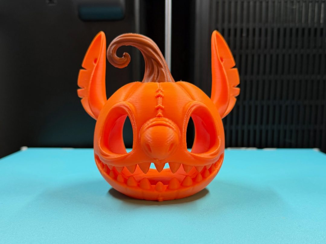 Stitch Kürbis Halloween für Teelichter — vue 1