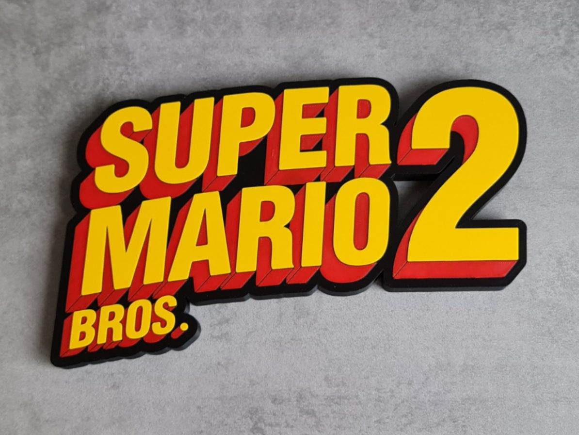 Super Mario Bros 2 Logo / Sign — vue 1