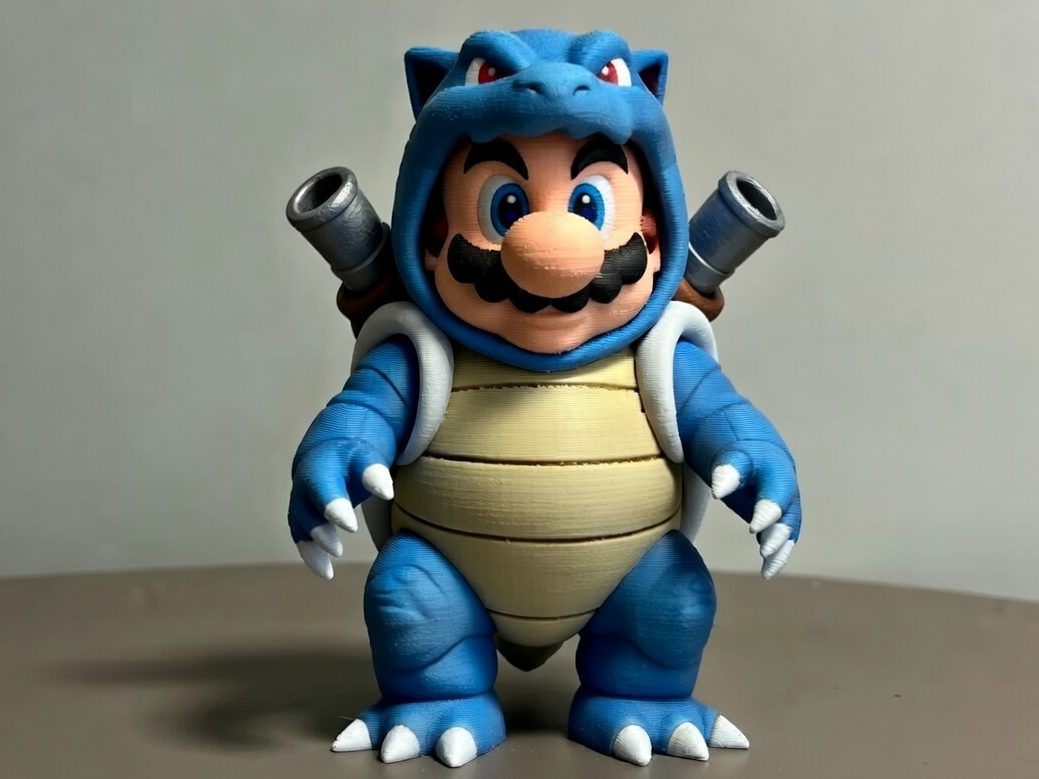 Super Mario in Blastoise costume — vue 1