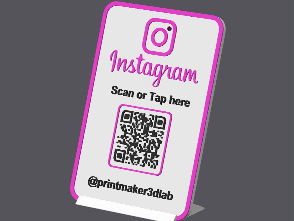 Supporto per Instagram QR + NFC, personalizzalo — vue 1