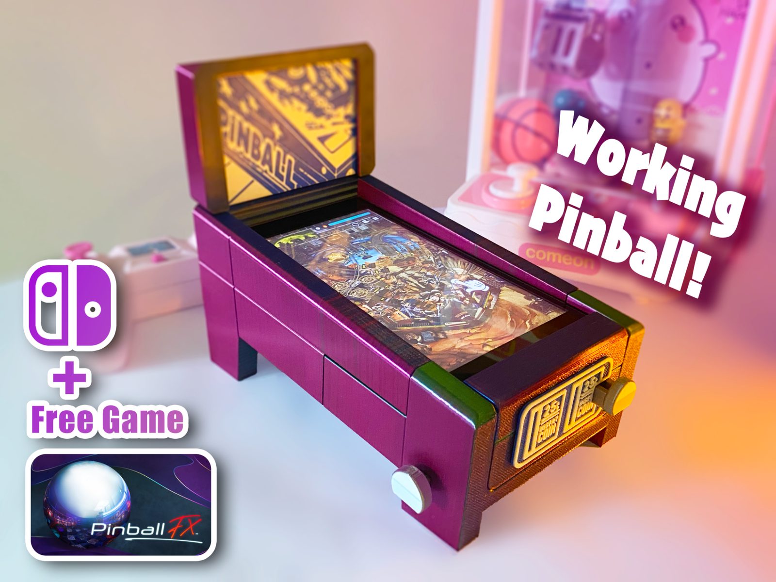 Switch Pinball Case — vue 1