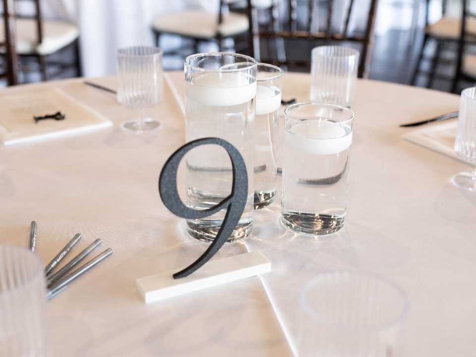 Table Numbers for Events (Versailles Font) — vue 1