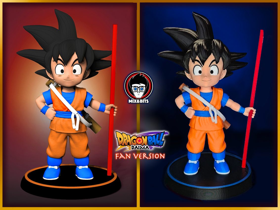 Thanks 2k!! Goku Daima Fanart (19 cm incl. base) — vue 1