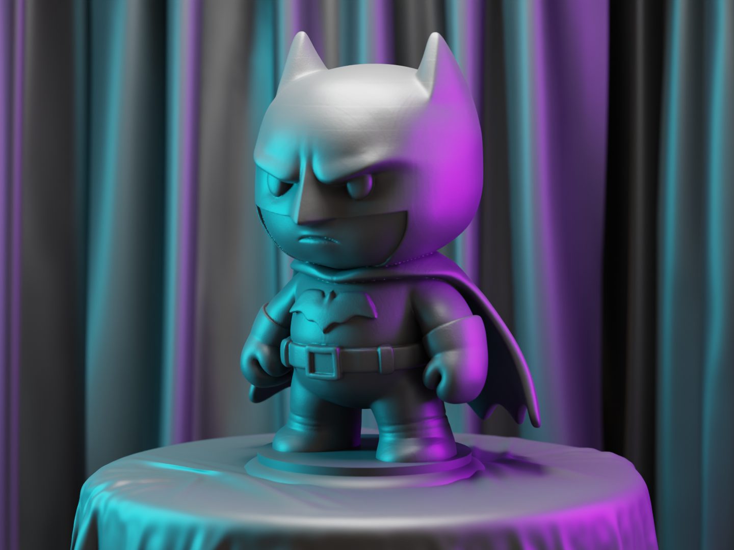 The Classic Batman Inspired Chibi Figure — vue 1