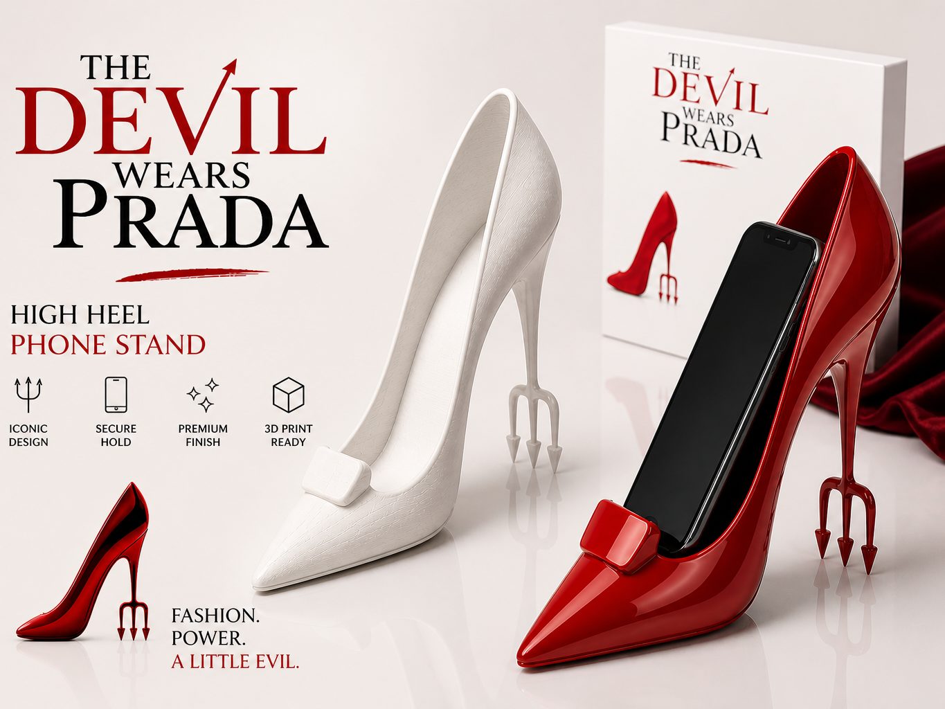 The Devil Heel - Fashion Inspired Phone Stand — vue 1