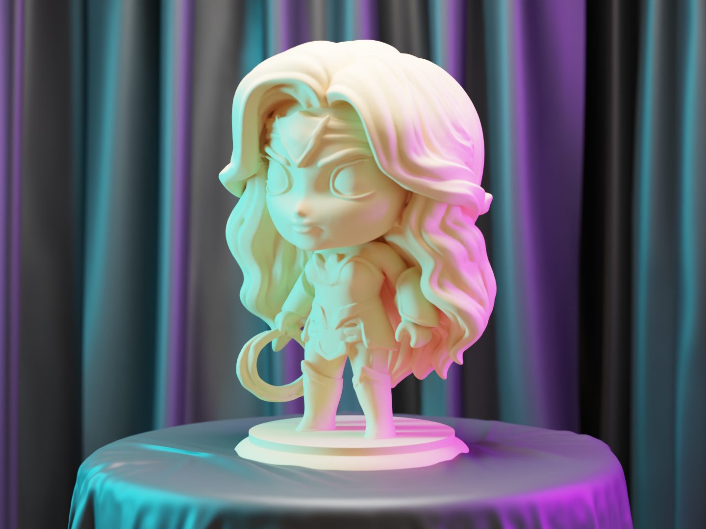 The Wonder Woman Inspired Chibi Figure — vue 1