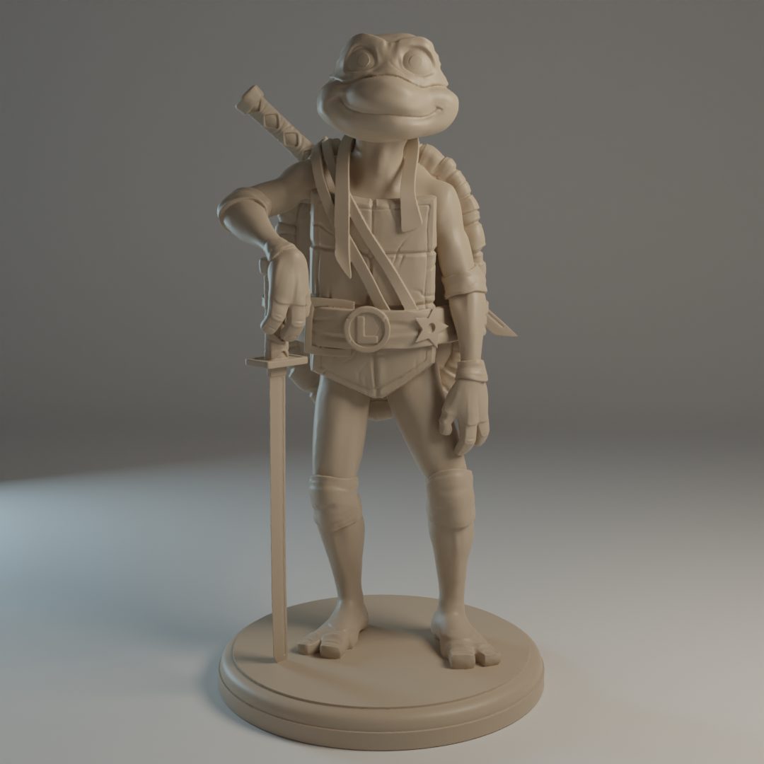 TMNT Mutant Mayhem - Leo Sculpture — vue 1