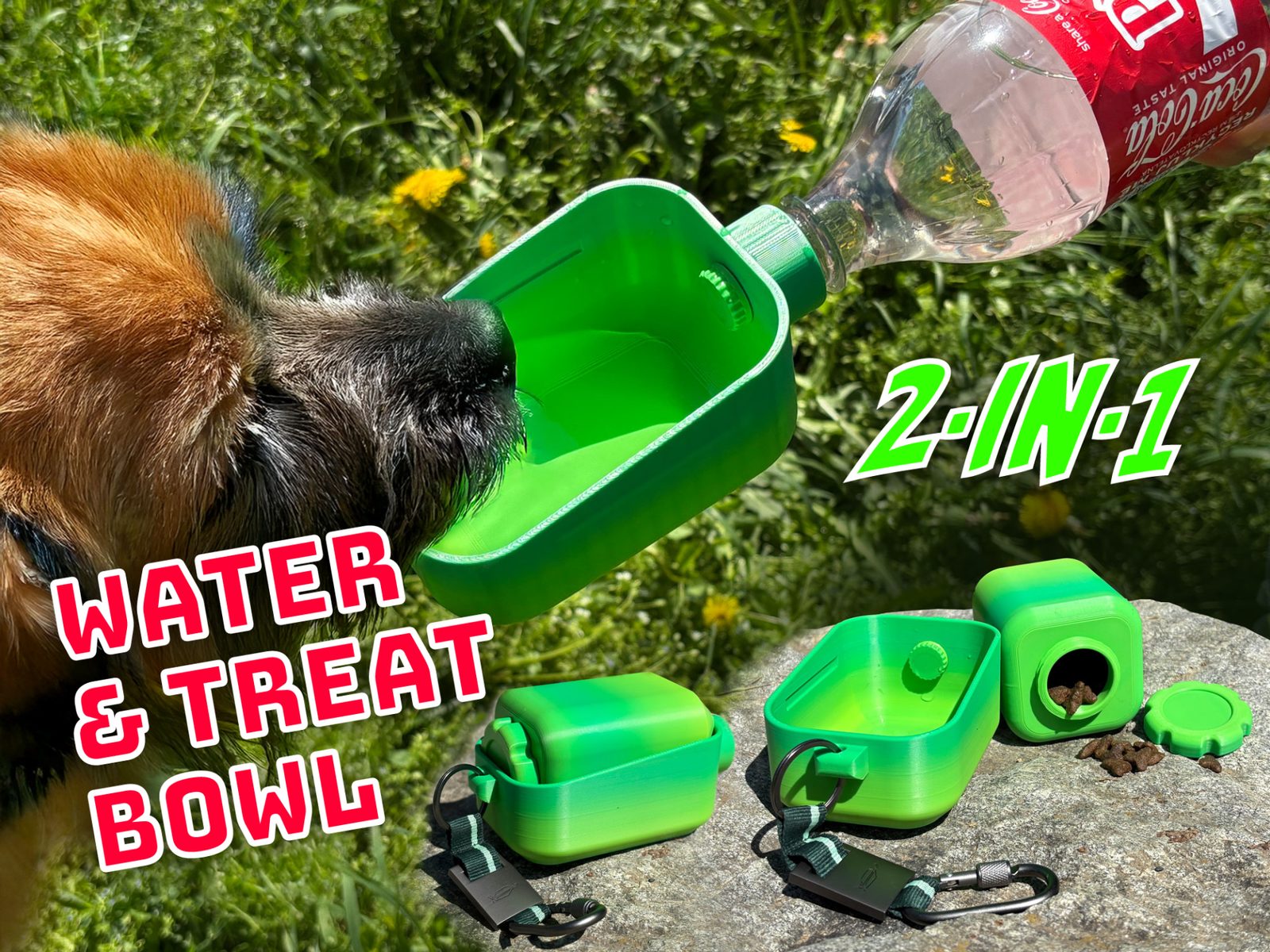 TrailBuddy 2-in-1 Dog Water & Treat Bowl — vue 1
