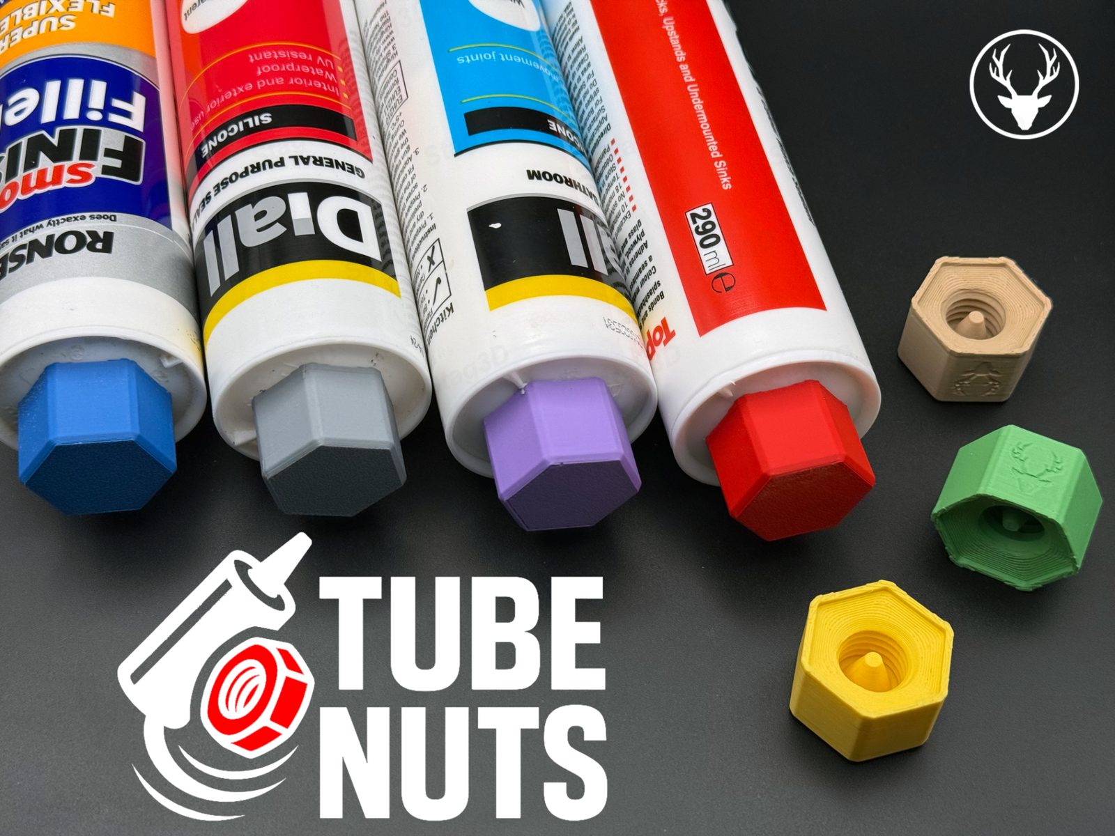 Tube Nuts - Silicone Tube Caps — vue 1