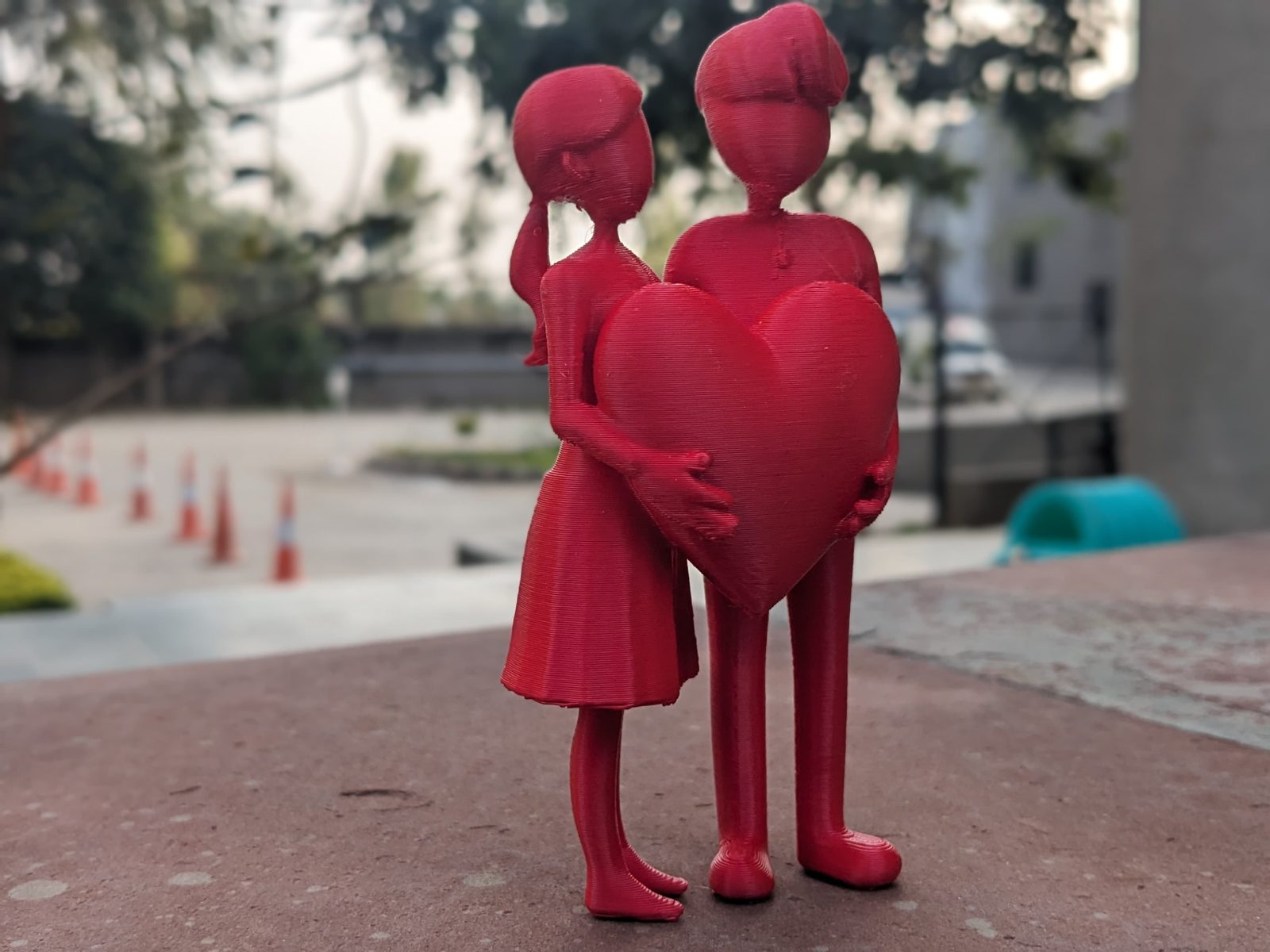 Valentine Couple with heart — vue 1
