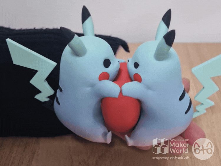 Valentine's Day Pikachu Couple — vue 1