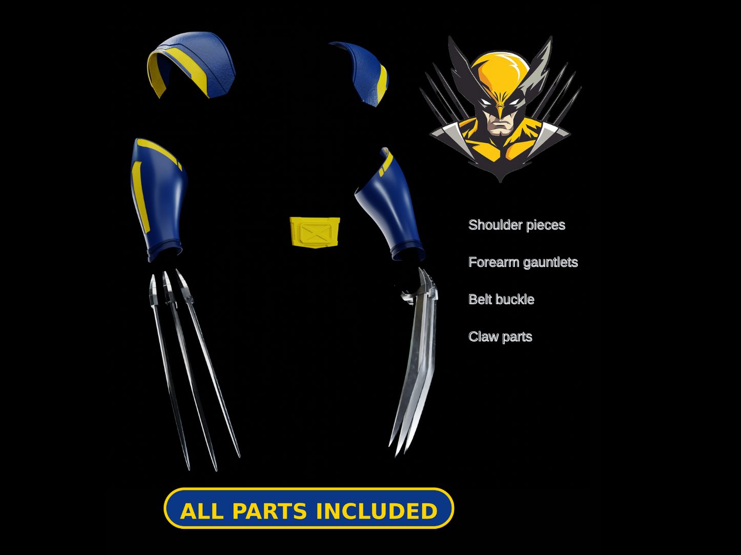 Wearable Wolverine Armor Bundle – Full Arm Set — vue 1