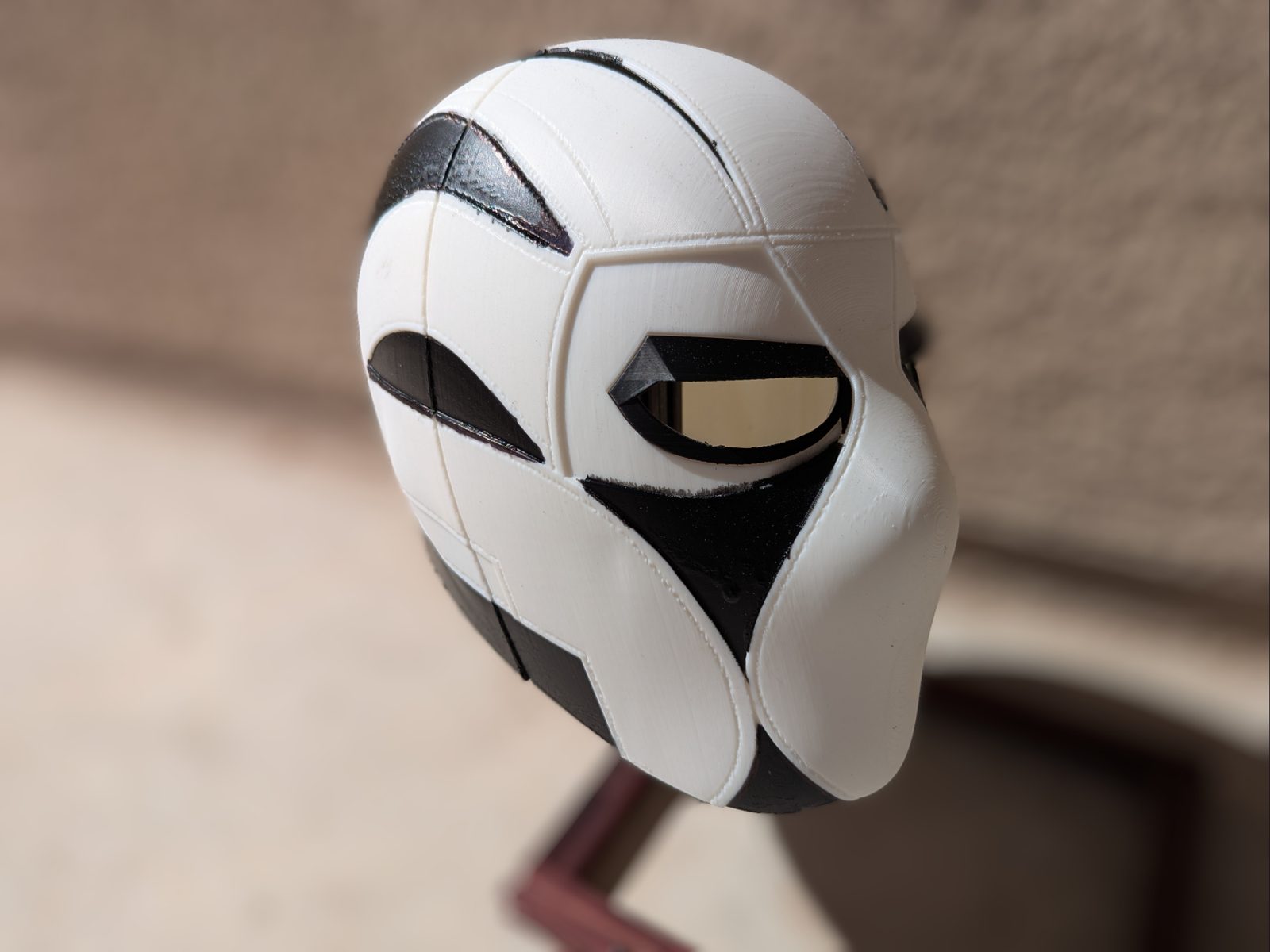 White Tiger Dirt Devil Helmet – Fan Design — vue 1