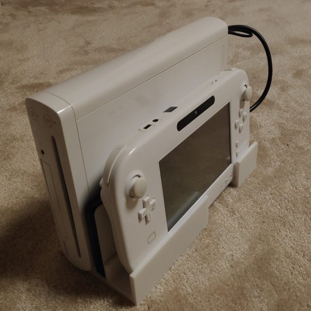 Wii U All in One Stand - Console, Gamepad, USB HDD — vue 1