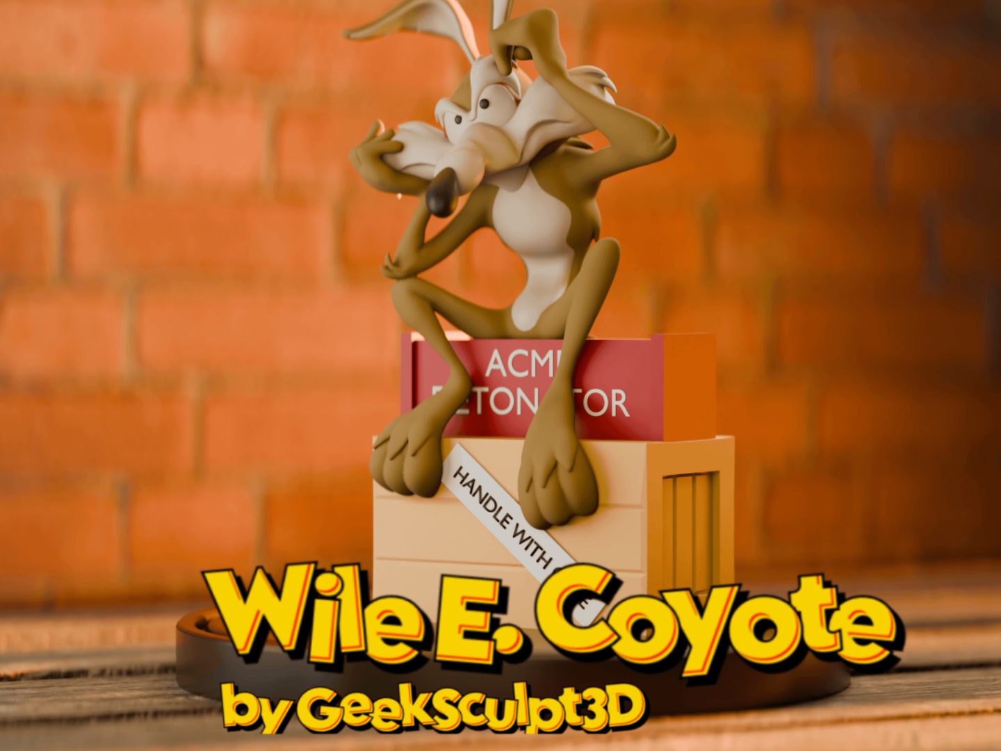 Wile E. Coyote Sculpture - Looney Tunes Art — vue 1