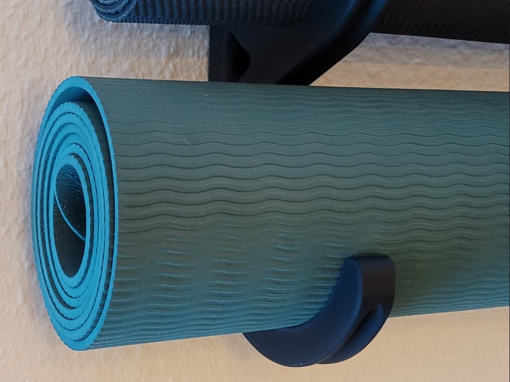 yoga aerobic stretching mat wall mount (Ø115 mm) — vue 1