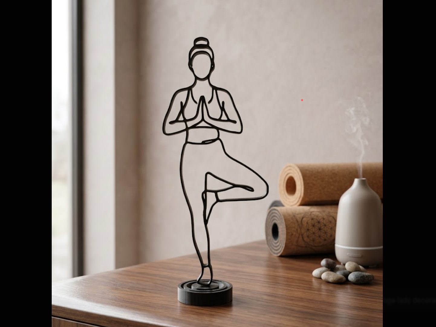 Yoga Silhouette Decoration — vue 1